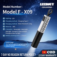 Flashlight Shell Zoom 5 Modes Modified Black White Waterproof Rechargeable D89