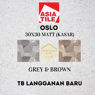 Keramik Lantai Asia Tile 30x30 OSLO Motif Batu Kasar Kamar Mandi KW 1