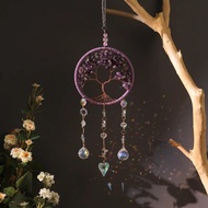 cod New Colorful Natural Tree of Life Crystal Stone  Natural  Dream Catcher Lucky Reiki Healing Wall