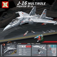 Compatible Building Blocks Military Series F22 Raptor Rafale Combat Aircraft