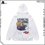 Distro Premium Hoodie Jacket Thick Fleece Men'S Hoodie Bear Leave Me Alone Men'S Hoodie Size S M L X