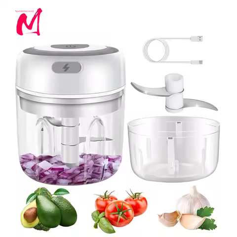Electric Kitchen Food Chopper Mini Garlic Masher crusher USB Portable Meat Grinder Vegetable Chopper