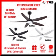Rezo Aster Ceiling Fan 56" 12 Speed 5 ABS Blades DC Motor