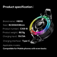 MEMO Mobile Phone Radiator CX15Ai Cooling with Digital Display Magnetic Back Clip Universal Icing Co
