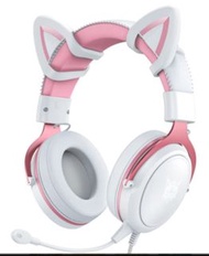 Onikuma 頭戴式貓耳朵 電競耳機 X10  Gaming Headset
