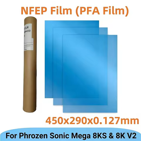 3Pcs NFEP Film 15 inch 450x290x0.127mm PFA Film For Phrozen Sonic Mega 8KS 8K V2 HALOT Mega Saturn 3