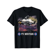 World War 2 P-51 Mustang Fighter Airplane T-Shirt