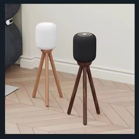 For Apple speaker base HomePod1/2 generation audio stand solid wood tripod stand floor stand accesso