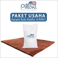 109 PILLOW PAKET USAHA KARPET BULU RASFUR JUMBO ISI 9 PCS 1 KARUNG