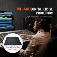 Sound Dampening Blanket Extra Large Studio Grommeted Soundproof Blanket with Grommets, Light Blocker