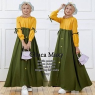 Chaca Maxy Kids / delastore / baju wanita gamis / gamis remaja modern untuk smengaji / Gamis Anak Ta