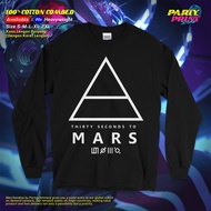 Partyprintstore Men's Long Sleeve T-Shirt Band 30 Thirty Seconds to Mars Logo A3 1