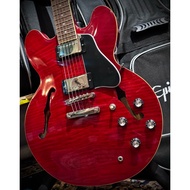 Epiphone Limited Edition ES-335 Figured With Gibson USA Pickups Semi-Hollow  Cherry Red