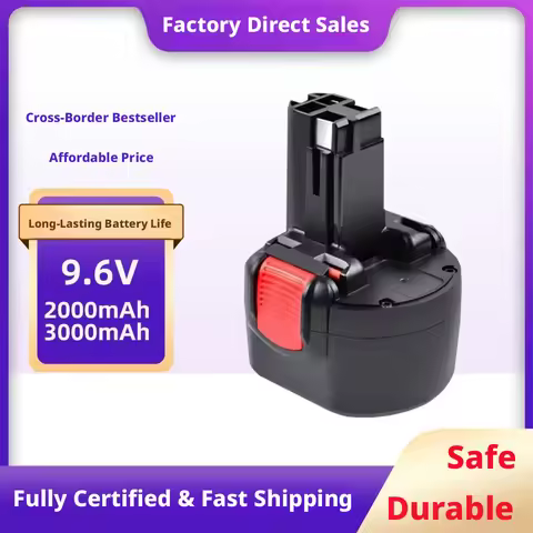 for Bosch PSR 960 BH984 BAT048 BAT119 L50 BAT048 9.6V 3000mAh NI-MH Rechargeable Battery Power Tools