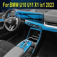 For BMW U10 U11 X1 IX1 2023-2024 Accessories Car interior film transparent TPU Gear Panel Center Con