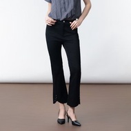 【ICare】顯瘦釦飾小喇叭黑牛仔褲(M-L) | 女黑牛仔褲 小喇叭褲