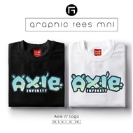 ☼Graphic Tees Mnl - Gtm Axie Infinity Logo Customized Shirt Unisex Tshirt For Women And Men