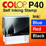 Self Inking Colop P40 Rubber Stamp