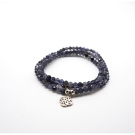 -Iolite 3 Strands Bracelet-