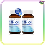 Vistra Odorless Fish Oil 1000mg น้ำมันปลา รับประทานง่าย ไร้กลิ่นคาว 100เม็ด (2ขวด)