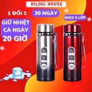 Hilogi KITCHEN 1 liter thermostat water bottle retains cold for 18 minutes of 10 minutes with hanger wire and -RINOLI tea filter tray