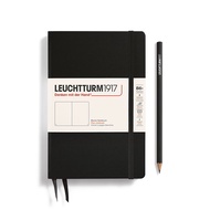 德國 LEUCHTTURM1917 硬殼筆記本/ B6+/ 黑/ 空白