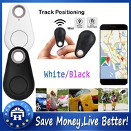 【Local delivery】 Mini Fashion Smart Dog Pets Bluetooth 4.0 GPS Tracker Anti-lost Alarm Tag Wireless Child Bag Wallet Key Finder Locator HXT-Mini-Tracker-White