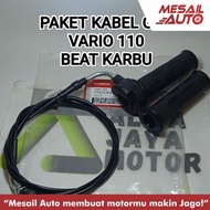 KVY GAS CABLE PACKAGE KVB/ + HANDGRIP GAS HOUSING VARIO 110 OLD OLD VARIO CBS 110 TECHNO SPACY OLD C