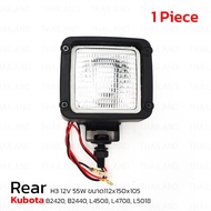 Spotlight H3 12V 55W Size 112x150x105 1 Piece White For Kubota B2420 B2440 L4508 L4708 L5018