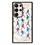 Casetify x JAMES CURRAN Zebra Crossing Pedestrians Sticker Pattern for Samsung Galaxy S22 Ultra / Sa