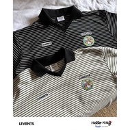 LEVENTS x Hello Kitty | Striped Long Sleeve Semi-Oversized Polo Shirt