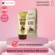 Anjo Natural Cover Snail Sun BB Cream SPF 50+PA+++ Makeup Base Snail Mucus Korean Cosmetics Advanced