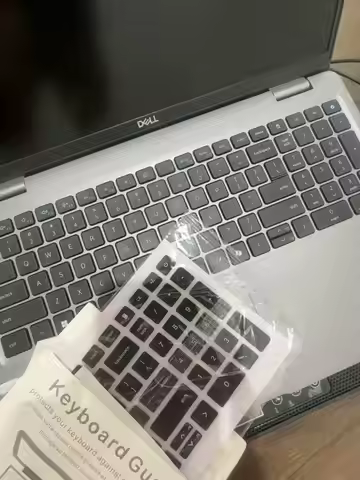 Silicone laptop keyboard cover skin Protecotr for Dell 15 Laptop DC15250 2025 15.6 inch (2025)
