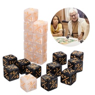 10 Pcs +1/-1 Counter 4 Sided Acrylic Dice 16mm Square Corner MTG Game Accessories Mini Dice Counter