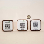 BEAUTIFUL, CONVENIENT WOODEN QR CODE SCANNING BOARD - PRINT QR CODE - LUXI Decor