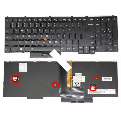 SP/UK/US English Backlit Keyboard for Lenovo FOR Thinkpad P51 P71 Backlight Teclado 01HW200 01HW282