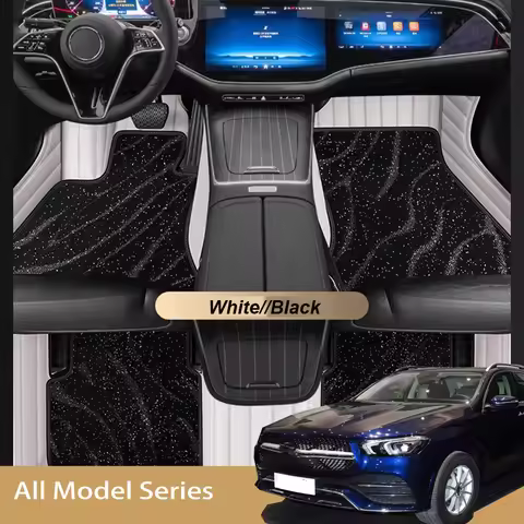 Custom Fit Double Layer For BMW 3er E46 1997-2004 Years 318-330 Auto Leather Car Floor Mats Carpets 