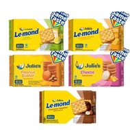 Julie's Lemond Puff Sandwich Biscuit Cream Filled with Chocolate Hazelnut Flavor Lemon/ Cheddar Chee