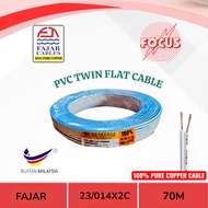 FAJAR 23/014 X 2C TWIN FLAT CABLE (COPPER) -70MTR