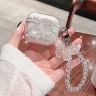 Casing for Airpods 4 Pro 3 2 1 Pro Ins Glitter Bling Butterfly TPU Soft Bluetooth Earphone Case with