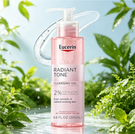 Eucerin Radiant Tone Cleanser 200ml โฟมล้างหน้าเจลสูตร AHA Complex 2% ทำความสะอาดลึกและผลัดเซลล์ผิวพ