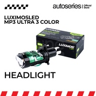 LUXIMOS H4 3-Color Biled Lamp All Weather Translucent Rain Fog MP3ULTRA Car Motorcycle Fan EyeDEVIL