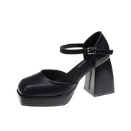 Pass Pass Pass Pass Pass Pass | Square heel high heels | Meikofuku