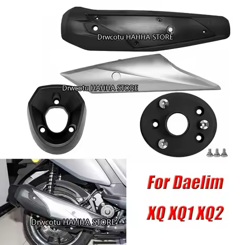 Motorcycle Insulation Decorative Cover Exhaust Pipe Trim Cover Exhaust Cover Muffler guard For Daeli
