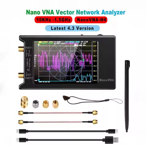 Original NanoVNA-H4 4.0" display 4.3 version 1950mAh battery Vector Network Analyzer HF VHF UHF Ante