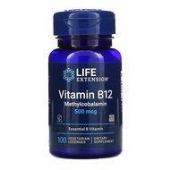Life Extension, Vitamin B12, Methylcobalamin, 500 mcg, 100 Vegetarian Lozenges
