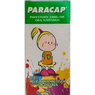 PARACAP PARACETAMOL 250MG/5ML ORAL SUSPENSION SYRUP (60 ml)