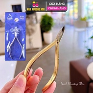 Kìm Ngọc Nhặt Da Bạc D04, Siêu Bén, Inox 304 Không Gỉ, Đầu Bán Nguyệt, Dễ Vô Khoé Nhặt Da, Làm Nail 