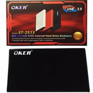 OKER BOX Hard Drive ST-2513 USB 2.0 / 2.5" SATA External Hard Drive Enclosure กล่องใส่ฮาร์ดดิส (สีดำ)