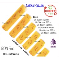 Cling Wrap Cheffy 20cm x 500m 25cm x 500m 30cm x 500m 35cm x 500m 45cm x 500m Cheffy Food Wrapping/ 